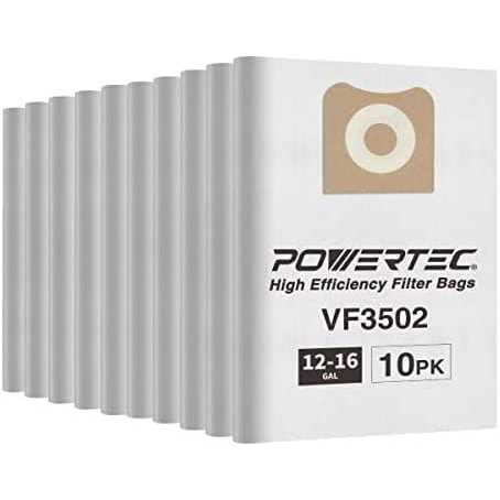 Powertec 75043 Fleece Filter Bags for Vacmaster VK811PH - Image 5