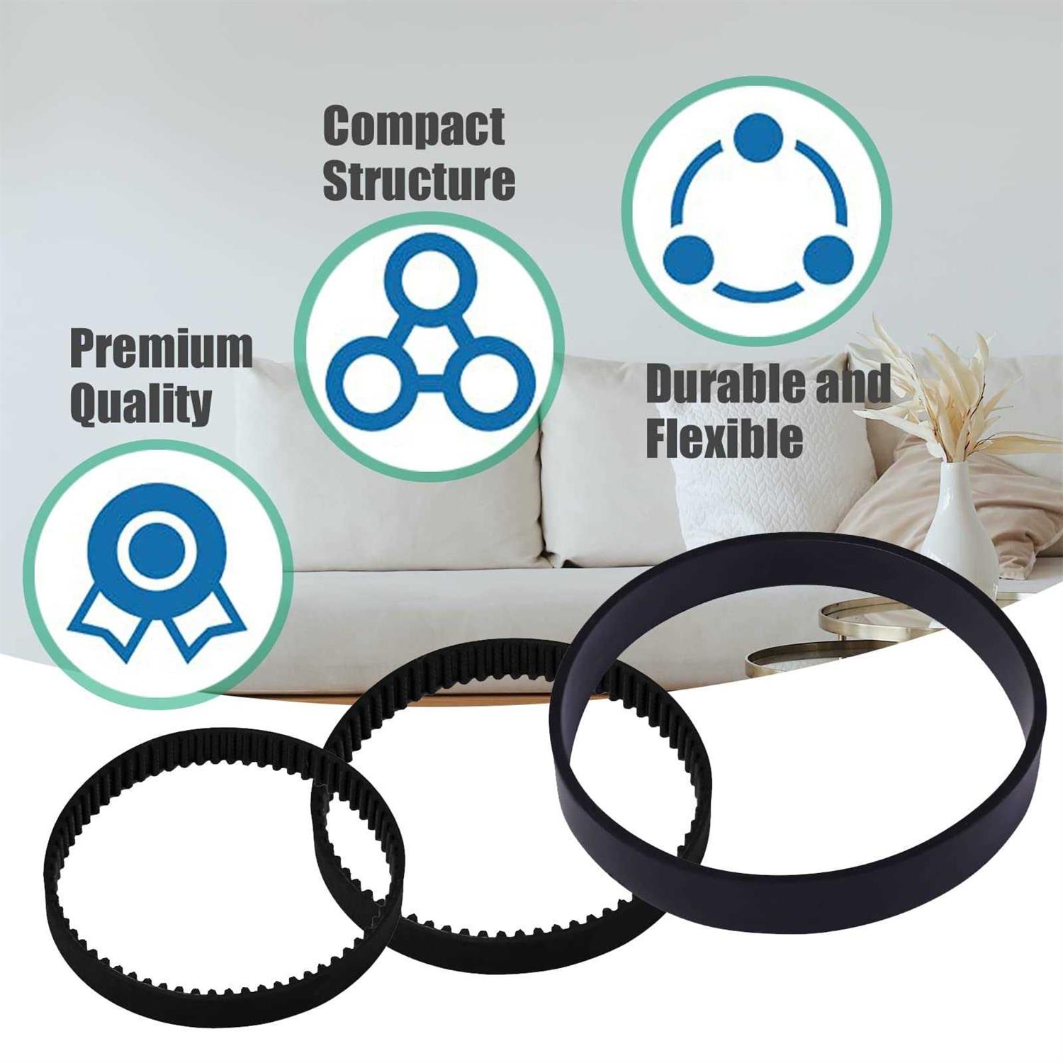 Replacement Vacuum Belt Set for Bissell Proheat 2x Revolution Pet Pro - Image 3