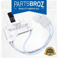 PartsBroz WP3406107 3406107 Dryer Door Switch Compatible with Whirlpool Maytag Kenmore Part Number AED4475TQ1 MEDC400VW0 AGD4475TQ1 NED4700YQ1