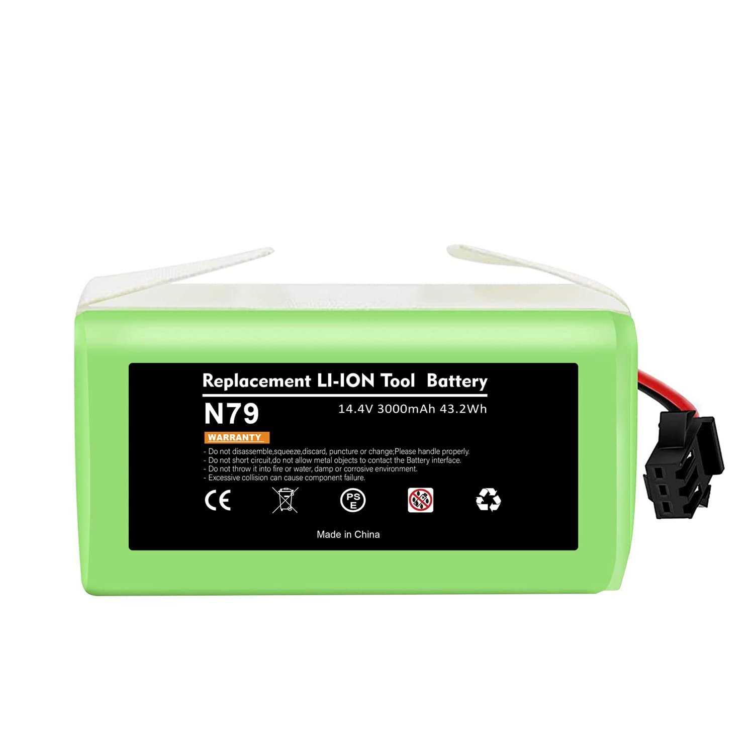 POWTREE Upgraded 3000mAh 14.4v Li-ion Battery for Ecovacs deebot N79 N79S N79W deebot 500 DN622 DN622.11& Eufy RoboVac 11 11C 11S 11S MAX 12 15C 15C