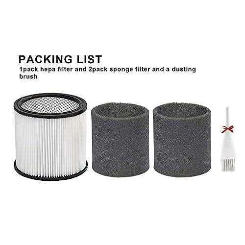 Replacement 90304 90350 90333 Cartridge Filter Compatible with Shop-Vac 5 Gallon Up Wet/Dry Vacuum Cleaners - Image 2