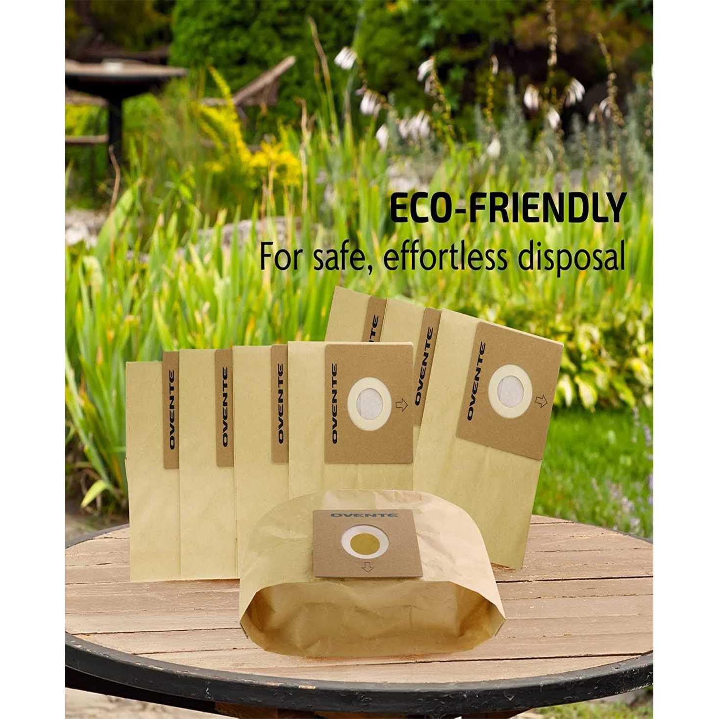 Ovente 8-Pack Premium Disposable Compact Dust Bag Replacement with Ultra Filtration - Image 5