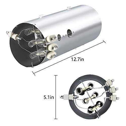 1-Year WARRANTY 134792700 Dryer Heating Element Kit 137032600 Thermal Limiter & 3204267 Thermostat Compatible with Electrolux Dryer Heating Element - Image 2