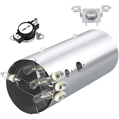 1-Year WARRANTY 134792700 Dryer Heating Element Kit 137032600 Thermal Limiter & 3204267 Thermostat Compatible with Electrolux Dryer Heating Element - Image 4