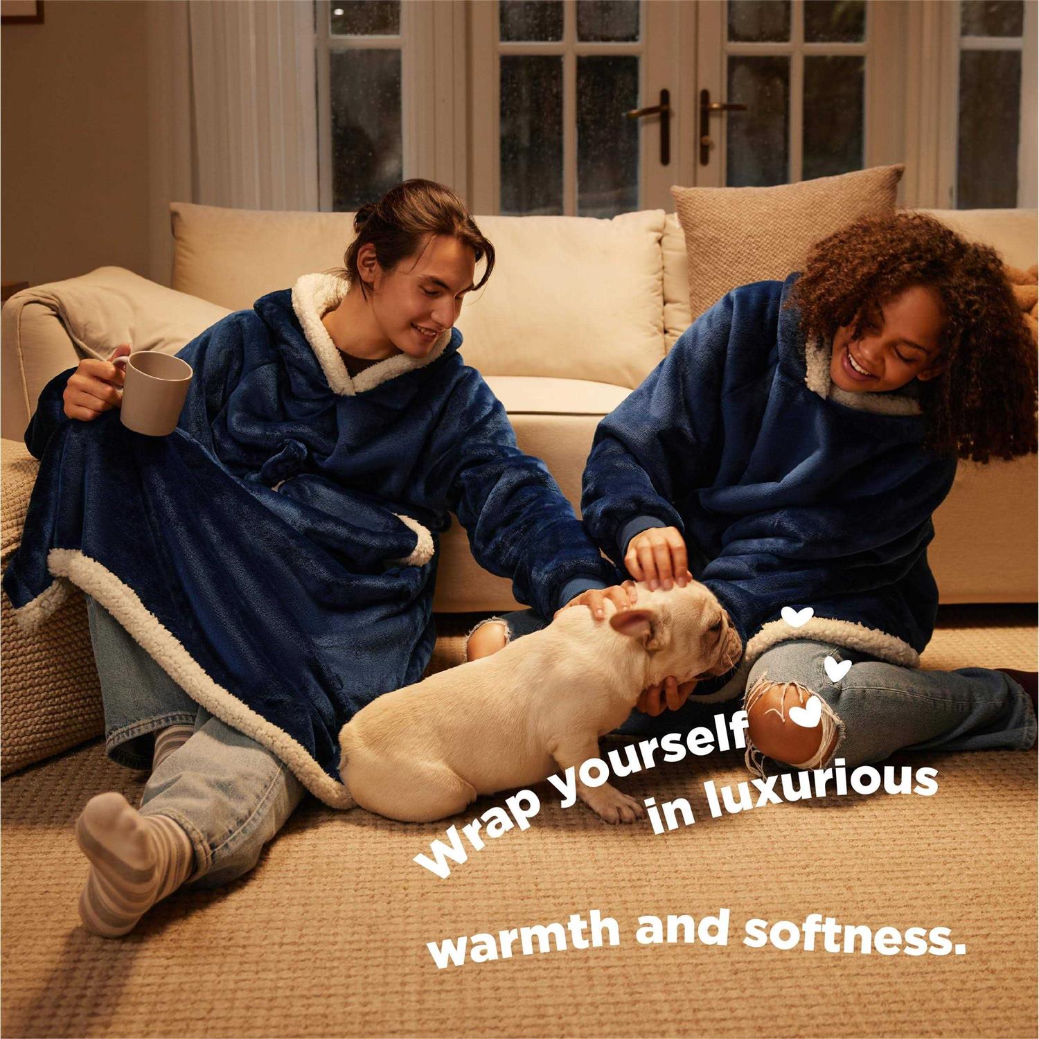 Bedsure Oversized Wearable Blanket Hoodie - Image 3