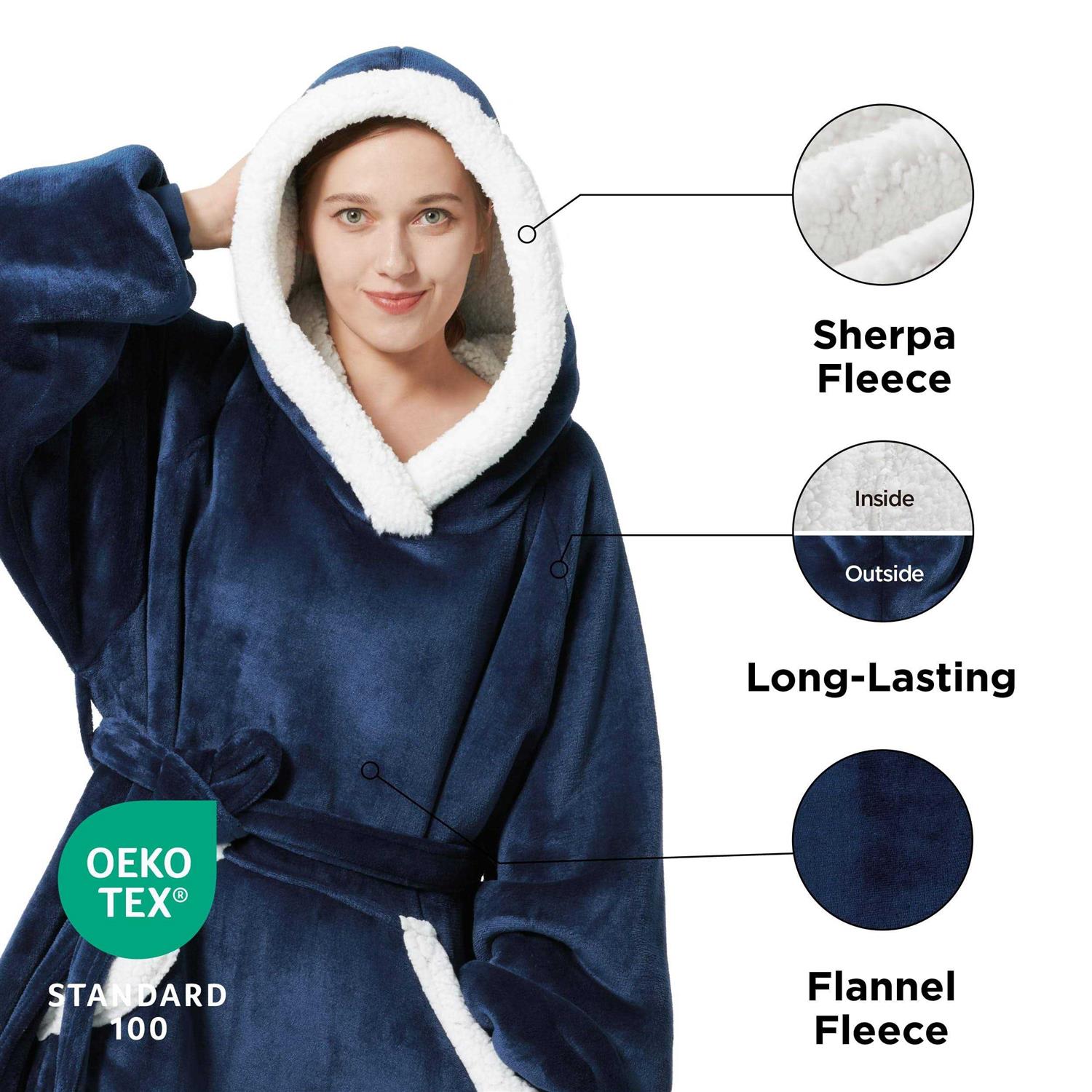 Bedsure Oversized Wearable Blanket Hoodie - Image 4
