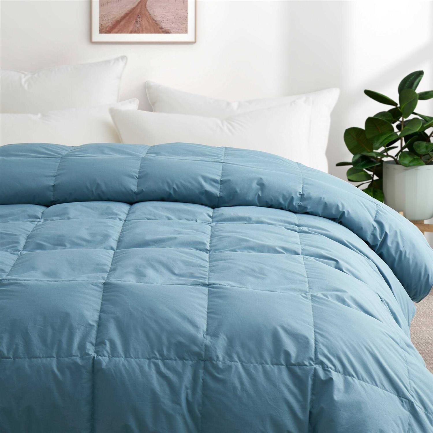 Peace Nest All Season Organic Cotton Comforter Filled with Down and Feather Fiber - Image 2