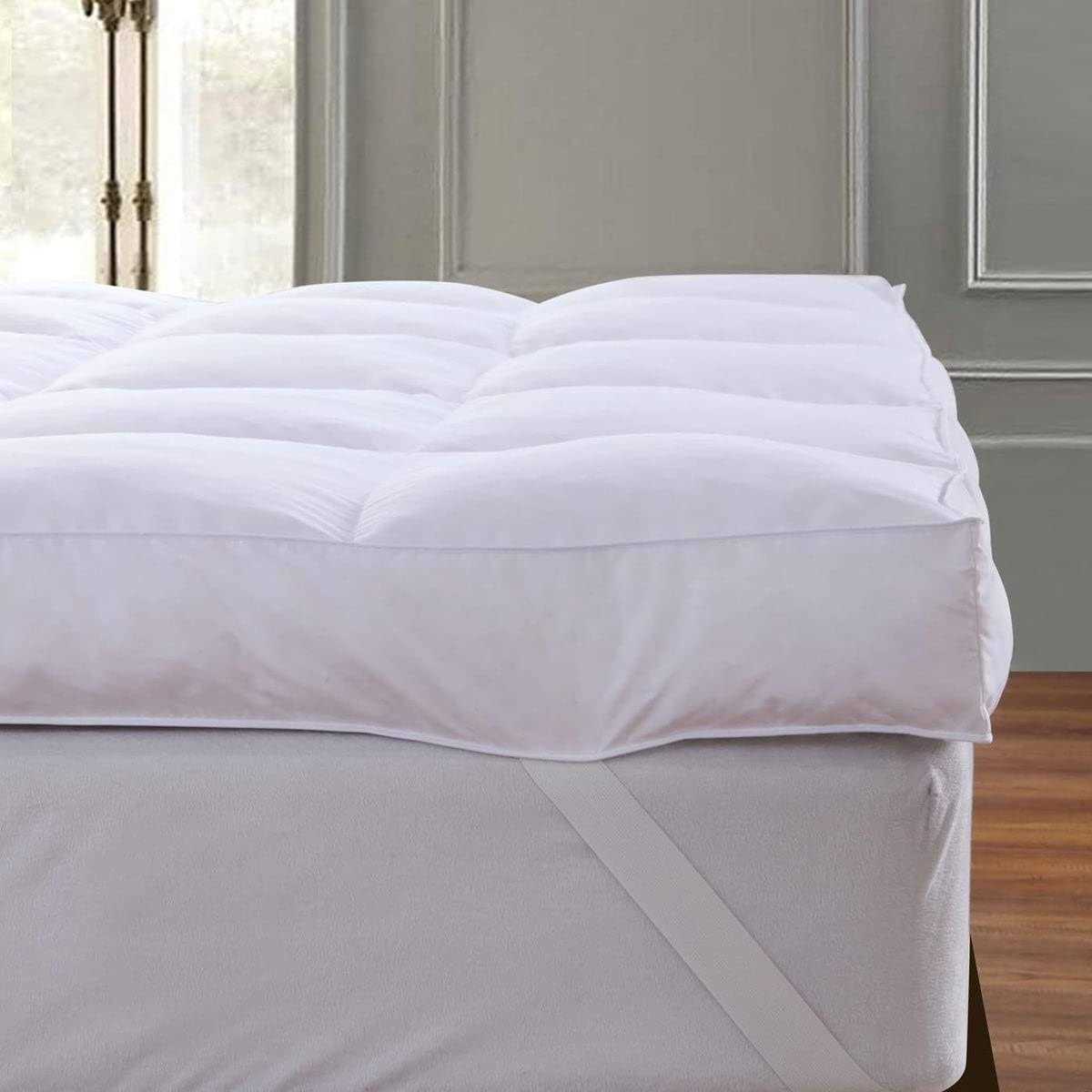 Queen Rose Mattress Topper Extra Thick Pillow-Top Cooling Mattress Pad Cover Mattress Topper