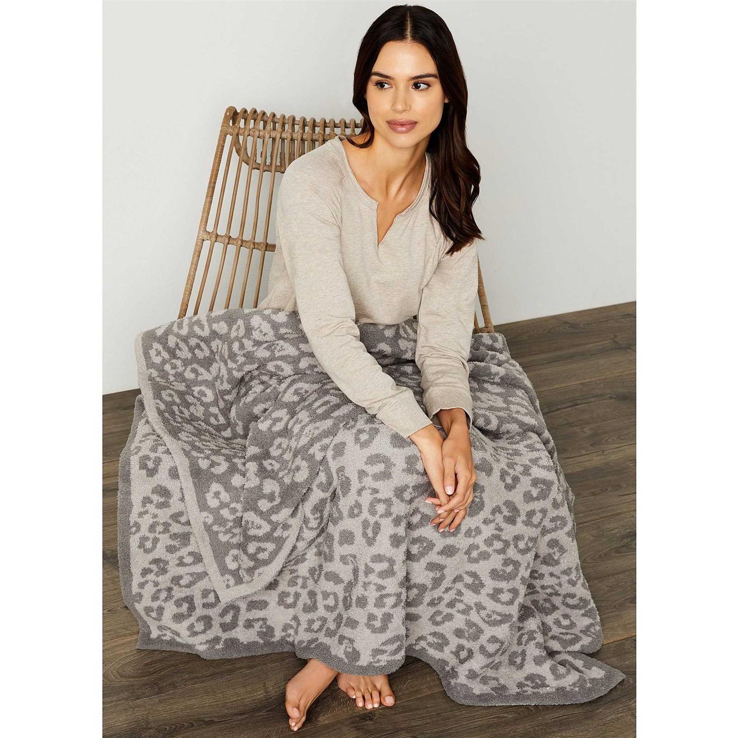 Barefoot Dreams CozyChic in The Wild Throw - Image 4