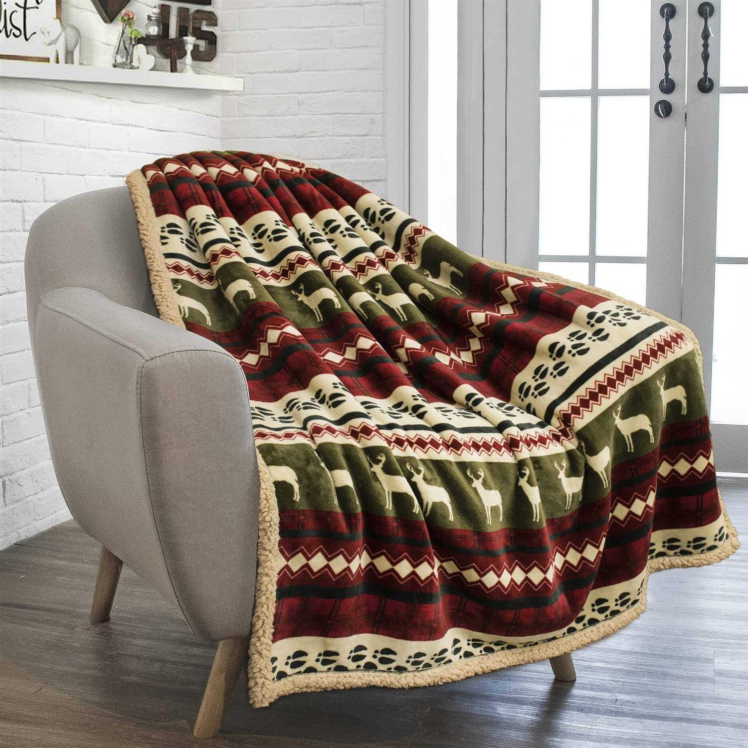 Pavilia Blanket Sherpa Throw
