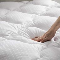 Bedsure Size Mattress Pad Soft Mattress Cover Padded Quilted Fitted Mattress Deep Pocket