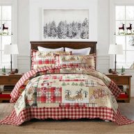 Patchwork Christmas Quilt Set