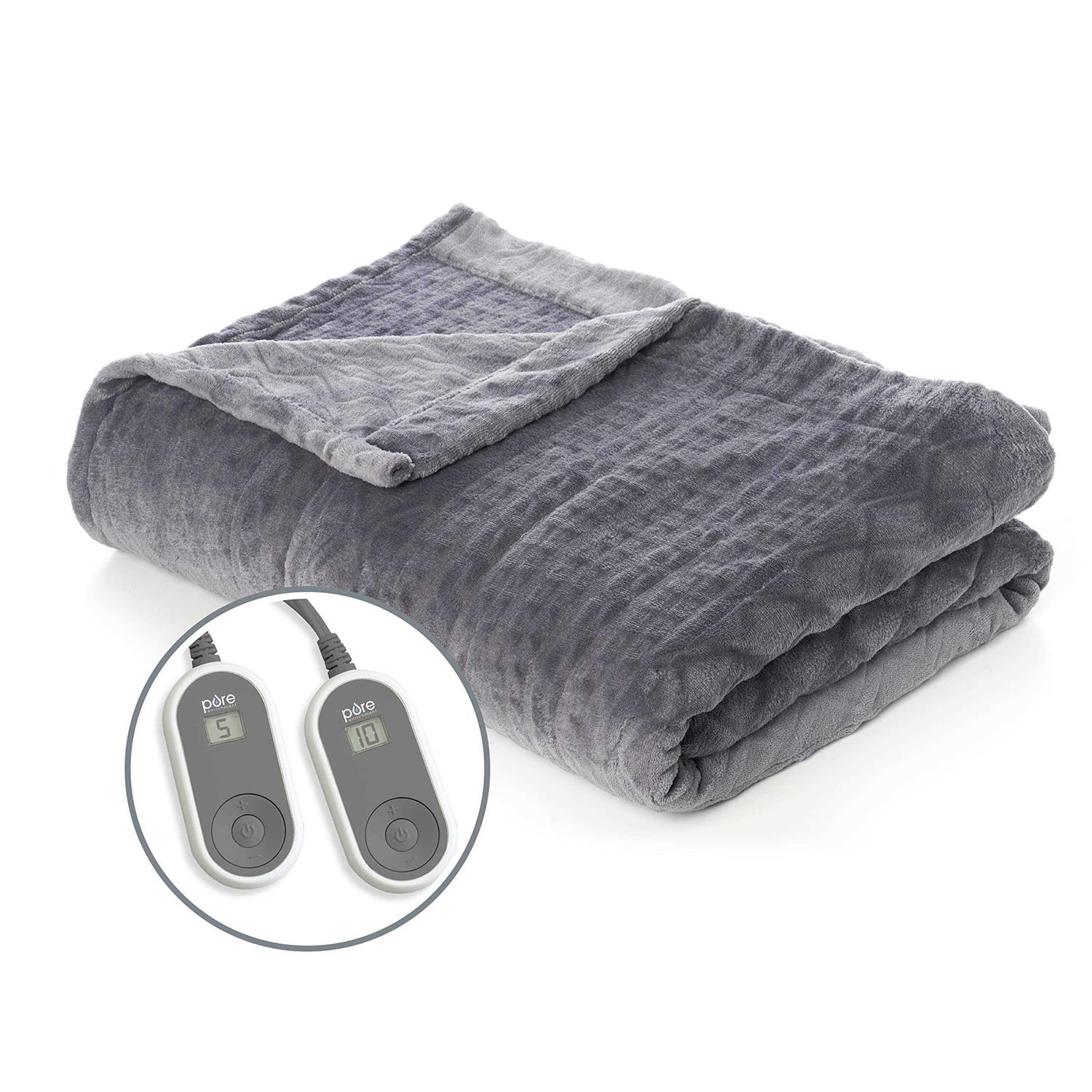 Pure Enrichment PureRelief Radiance Deluxe Heated Blanket