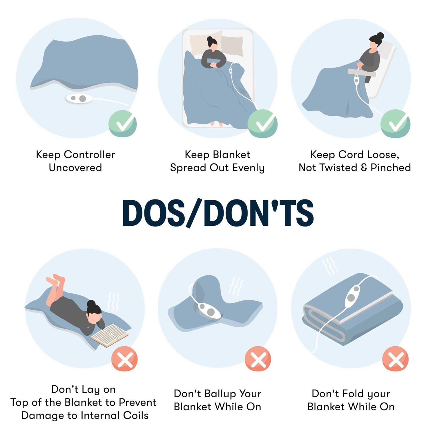 Plush Heated Blanket Serta - Image 3