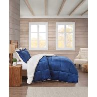 Premier Comfort Reversible Velvet to Sherpa Comforter