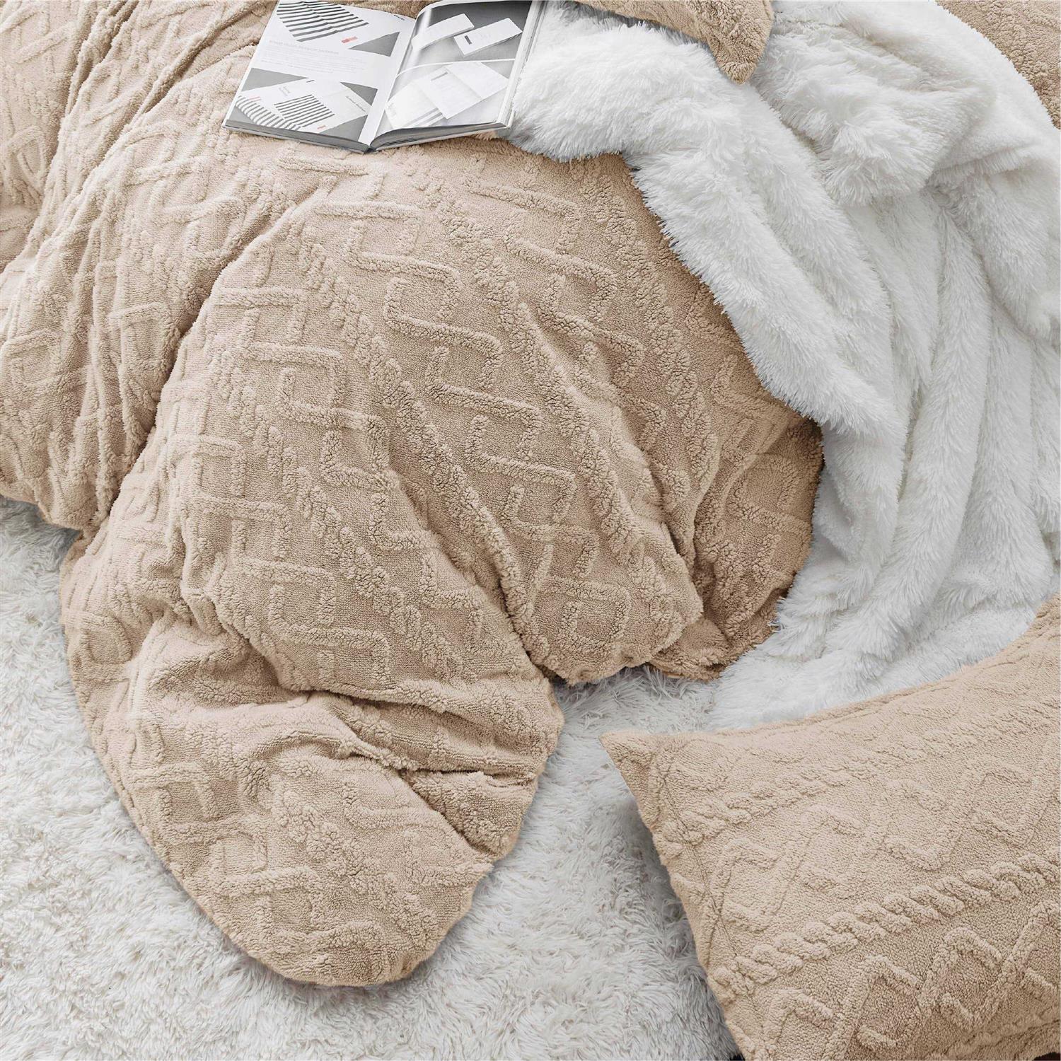 Bedsure Fluffy Comforter Cover Set Faux Fur Duvet Cover - Image 2