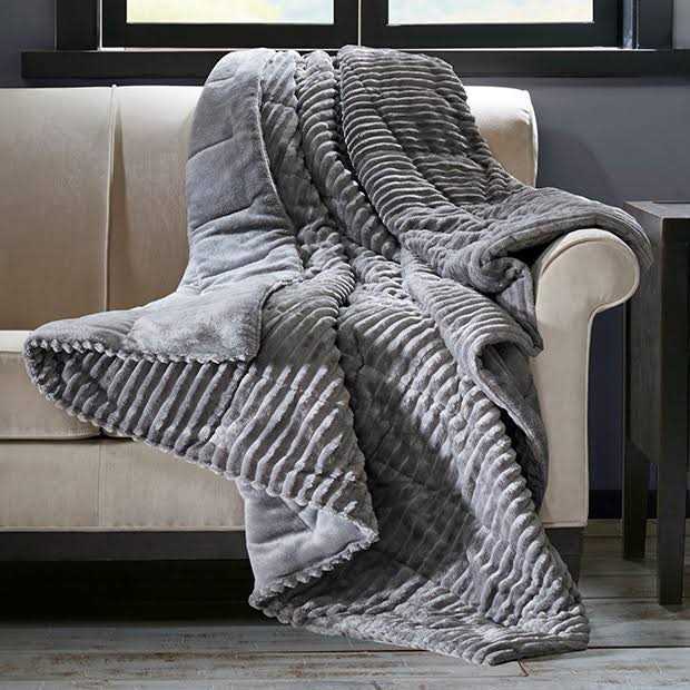 Premier Comfort Parker Corduroy Plush Down Alternative Throw - Image 2