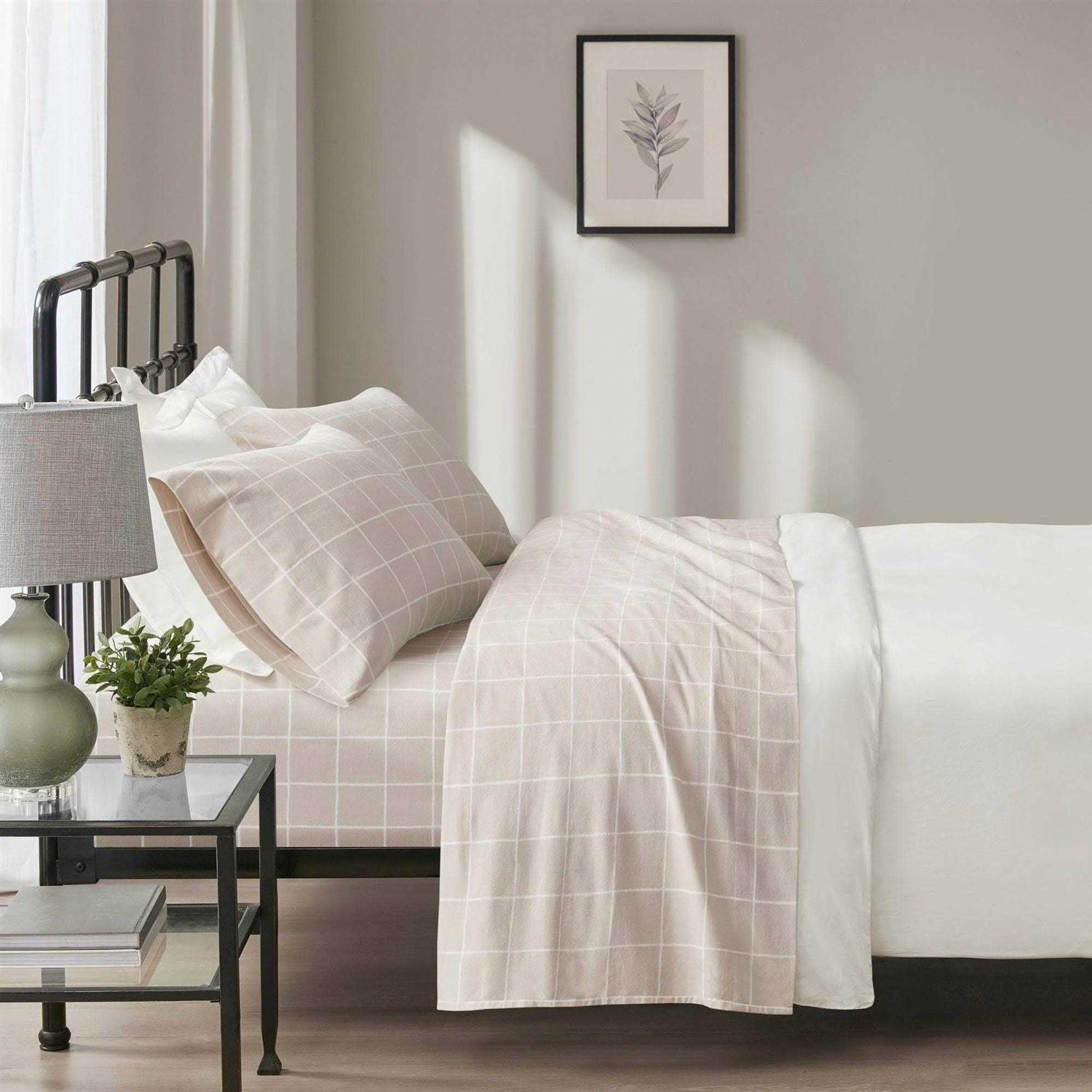 Beautyrest Oversized Flannel 4-Piece Cotton Sheet Set