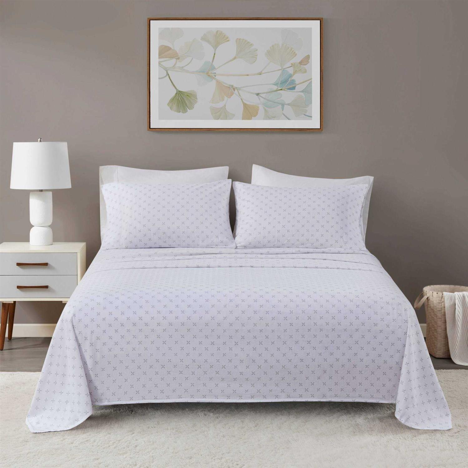 Beautyrest Oversized Flannel 4-Piece Cotton Sheet Set