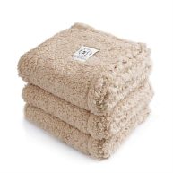 1 Pack 3 Calming Blankets Fluffy Premium Fleece Pet Blanket Soft Sherpa Throw for Dog Puppy Cat