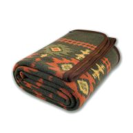 Acushla Merino Wool Camp Blanket Warm Thick Washable Large Throw