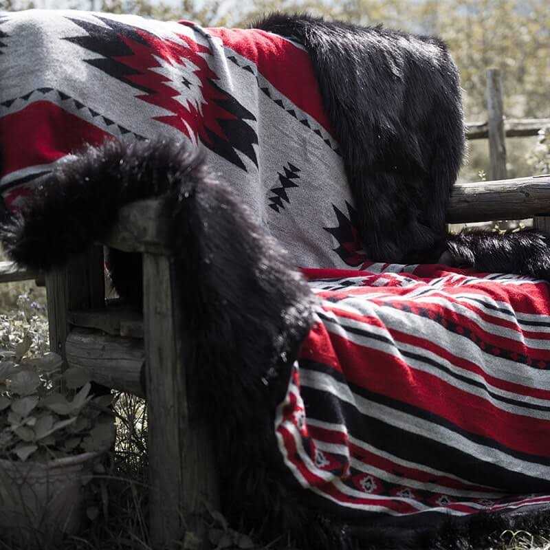 anifurry Aztec Faux Fur Blanket - Image 4
