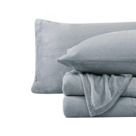 Nautica Hadlock Solid 4-Piece Fleece Sheet Set