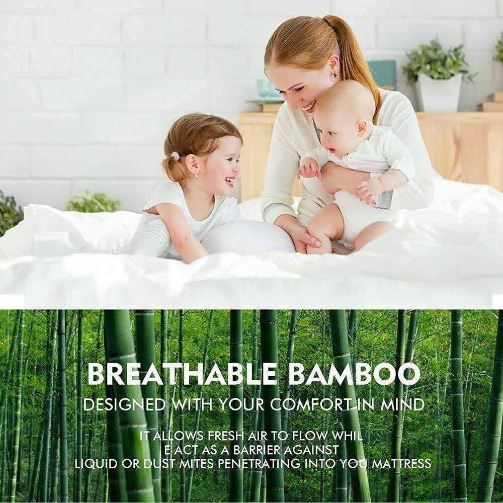Bamboo Mattress Protector with Zipper - Image 3