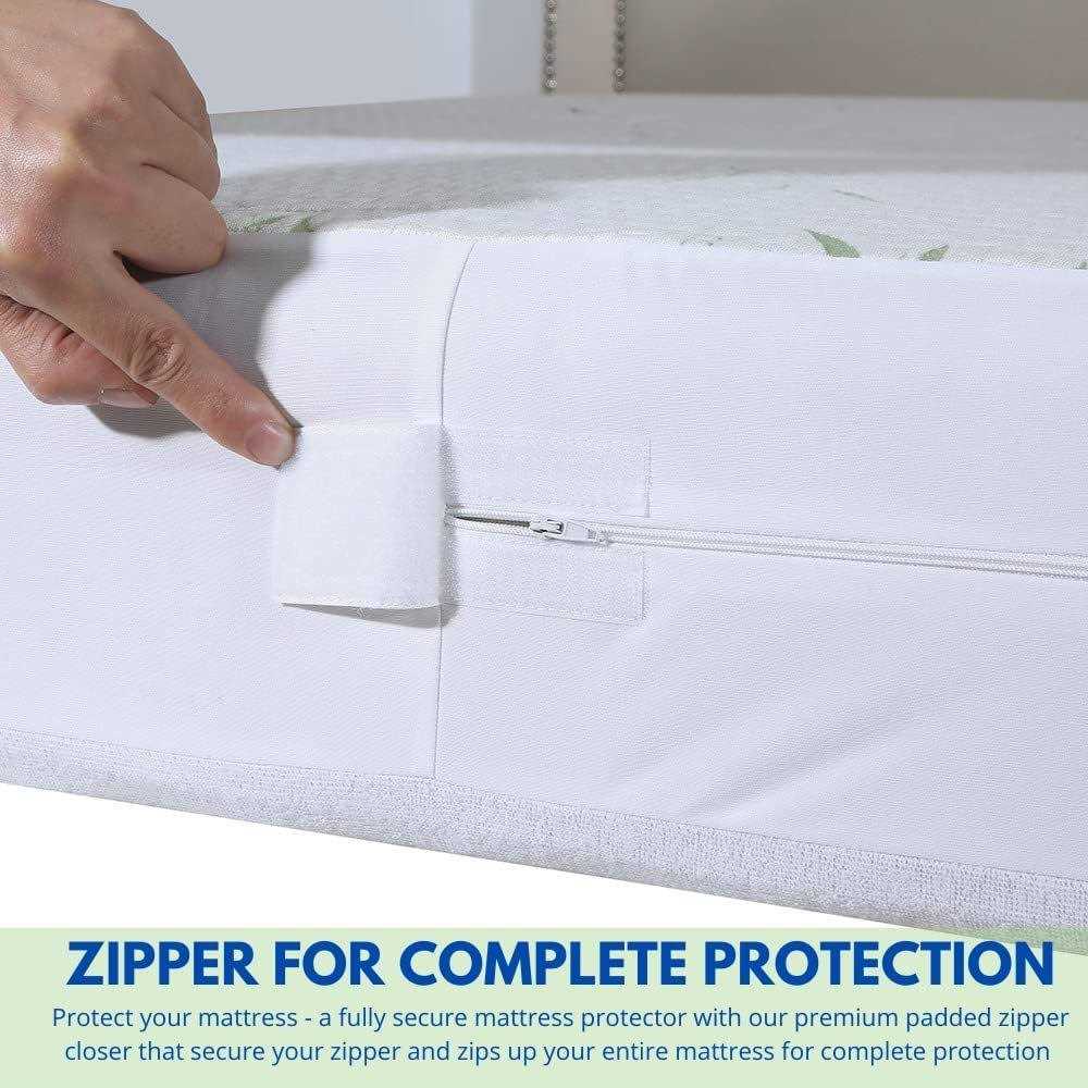 Bamboo Mattress Protector with Zipper - Image 5