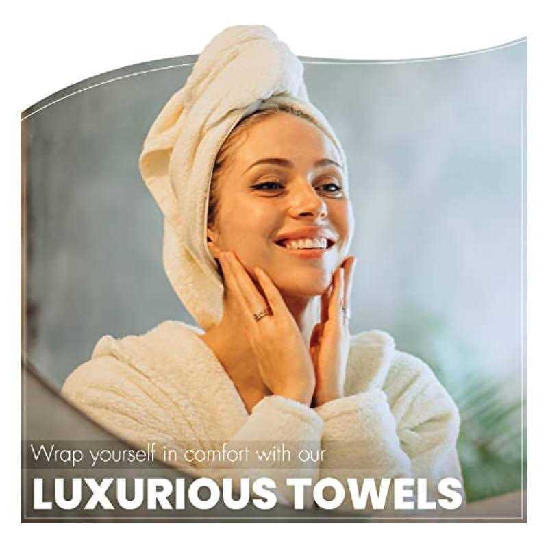 QUBA Linen Luxury Hotel & Spa 100% Cotton Bath Towels Set of 6-24×48 inch Ultra Soft Large Bath Towel Set Highly Absorbent Daily Usage Ideal for Pool - Image 4