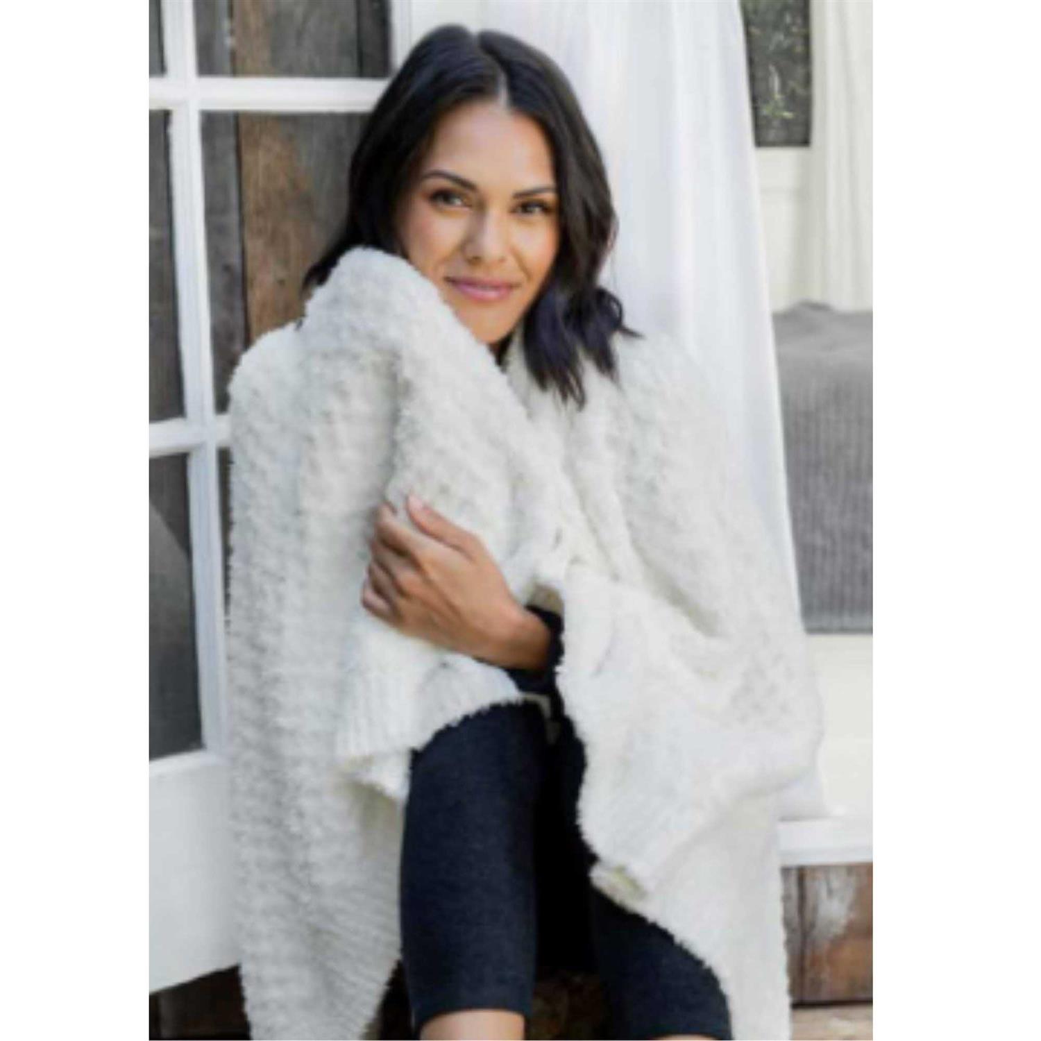 Barefoot Dreams CozyChic Honeycomb Blanket - Image 2