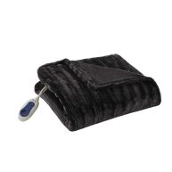 Beautyrest Duke Faux Fur Heated Throw