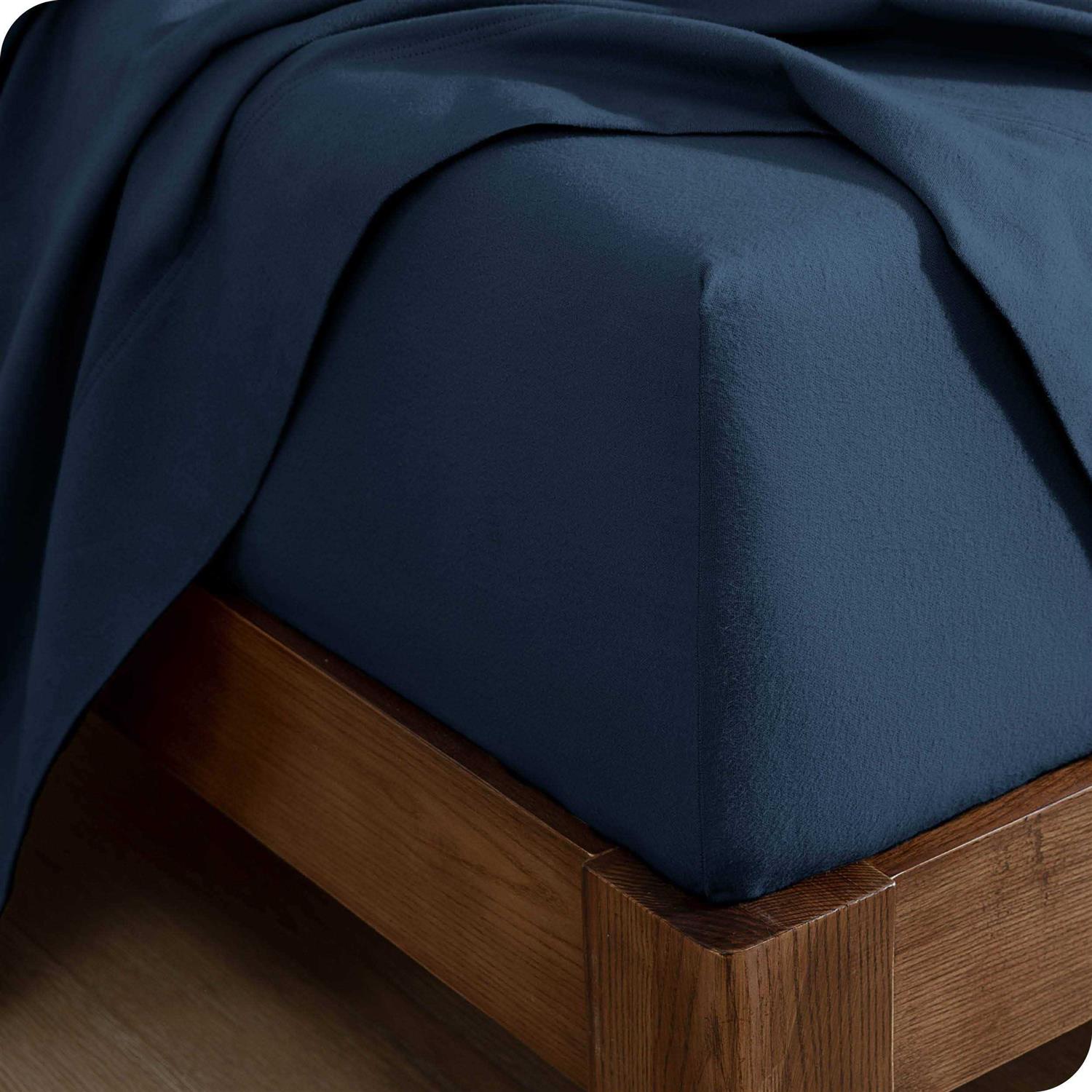 Bare Home 100% Cotton Flannel Fitted Bottom Sheet - Image 4