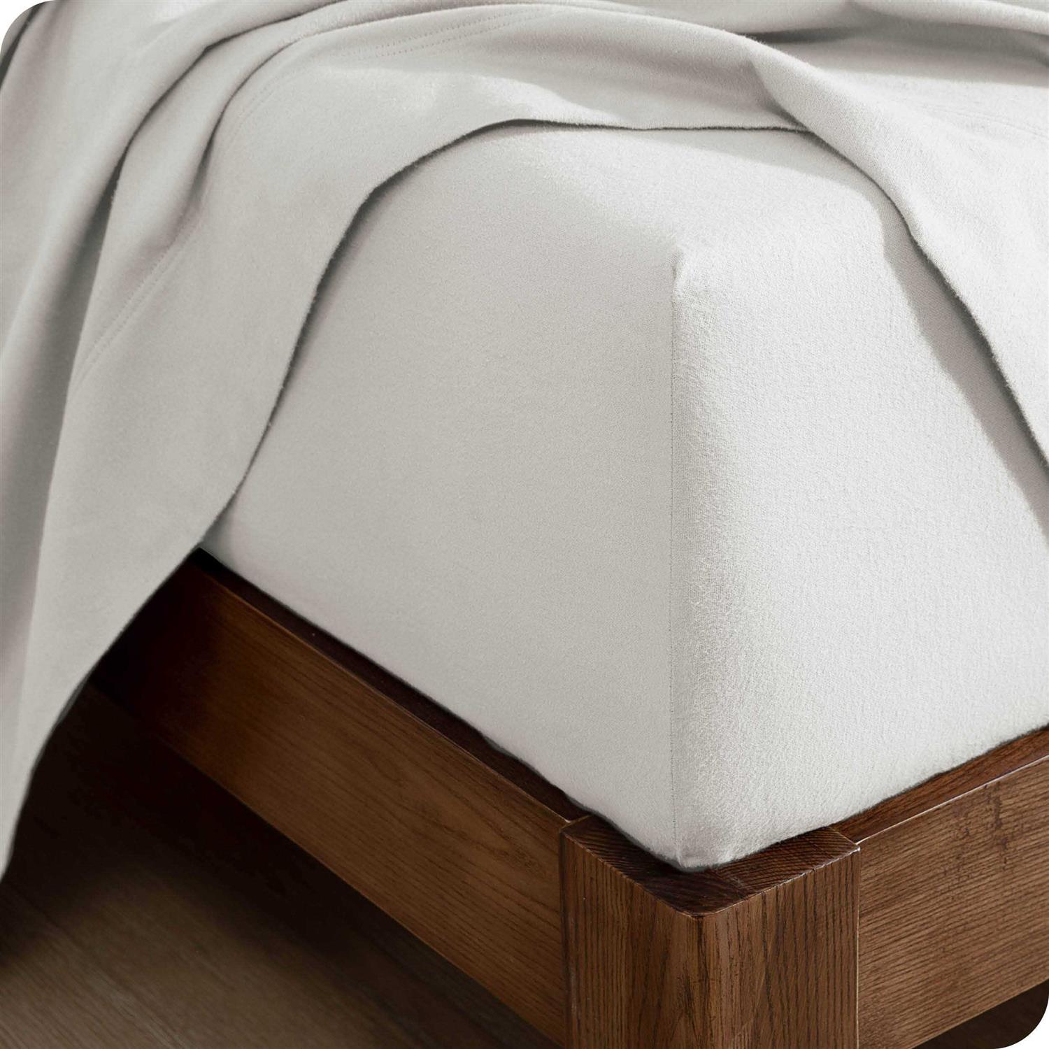 Bare Home 100% Cotton Flannel Fitted Bottom Sheet - Image 4