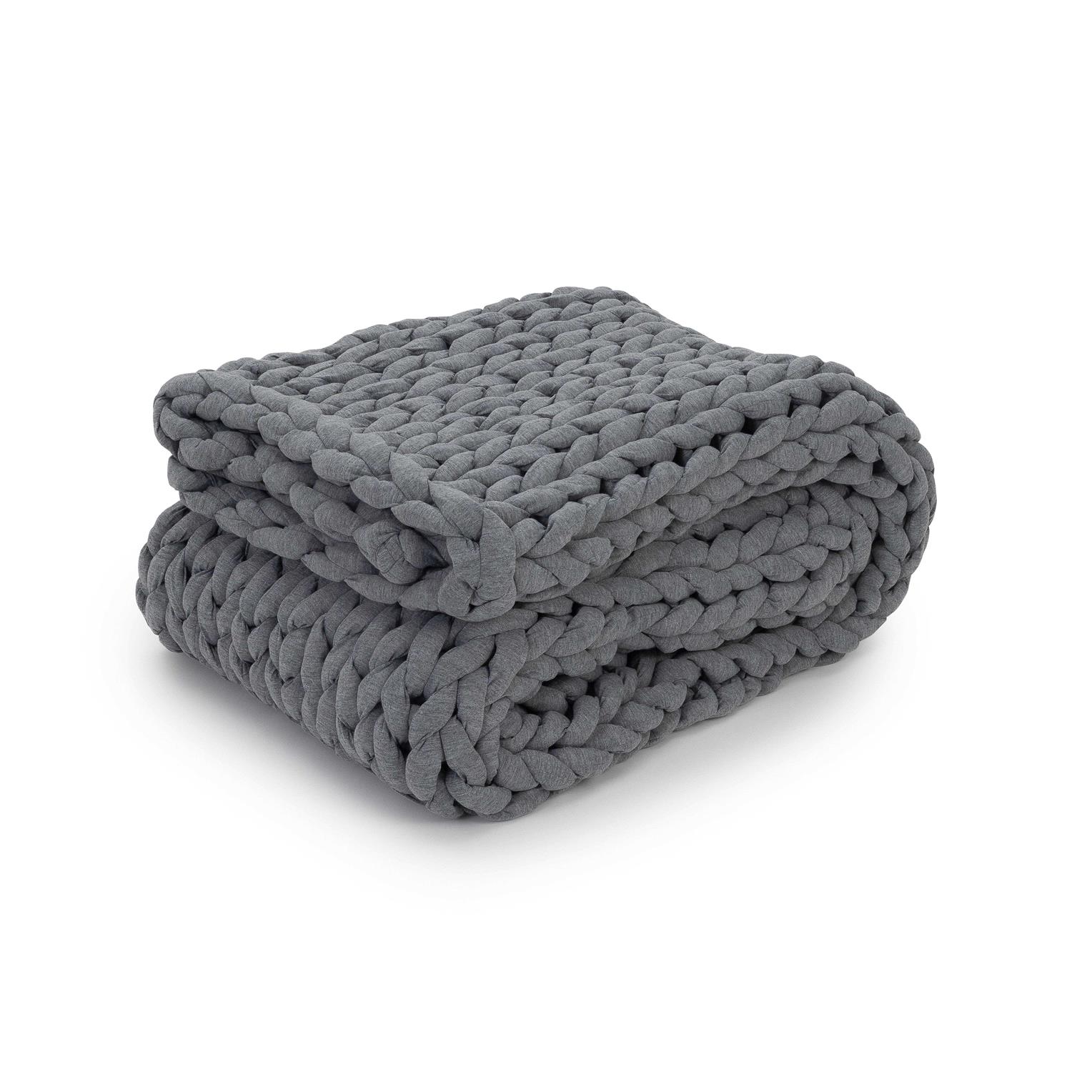 Nuzzie Knit Weighted Blanket. Sleep Deeper Relieve Anxiety