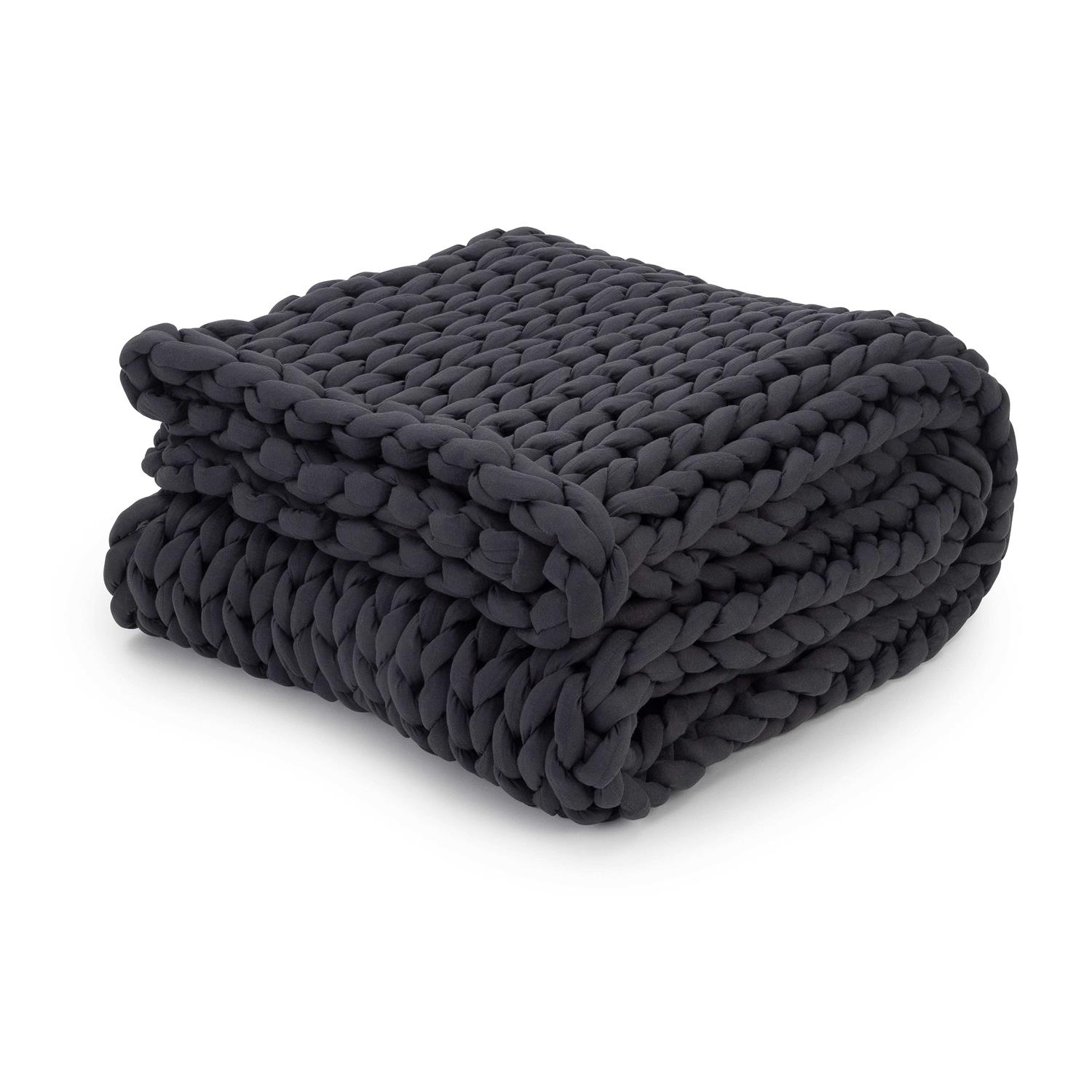 Nuzzie Knit Weighted Blanket. Sleep Deeper Relieve Anxiety