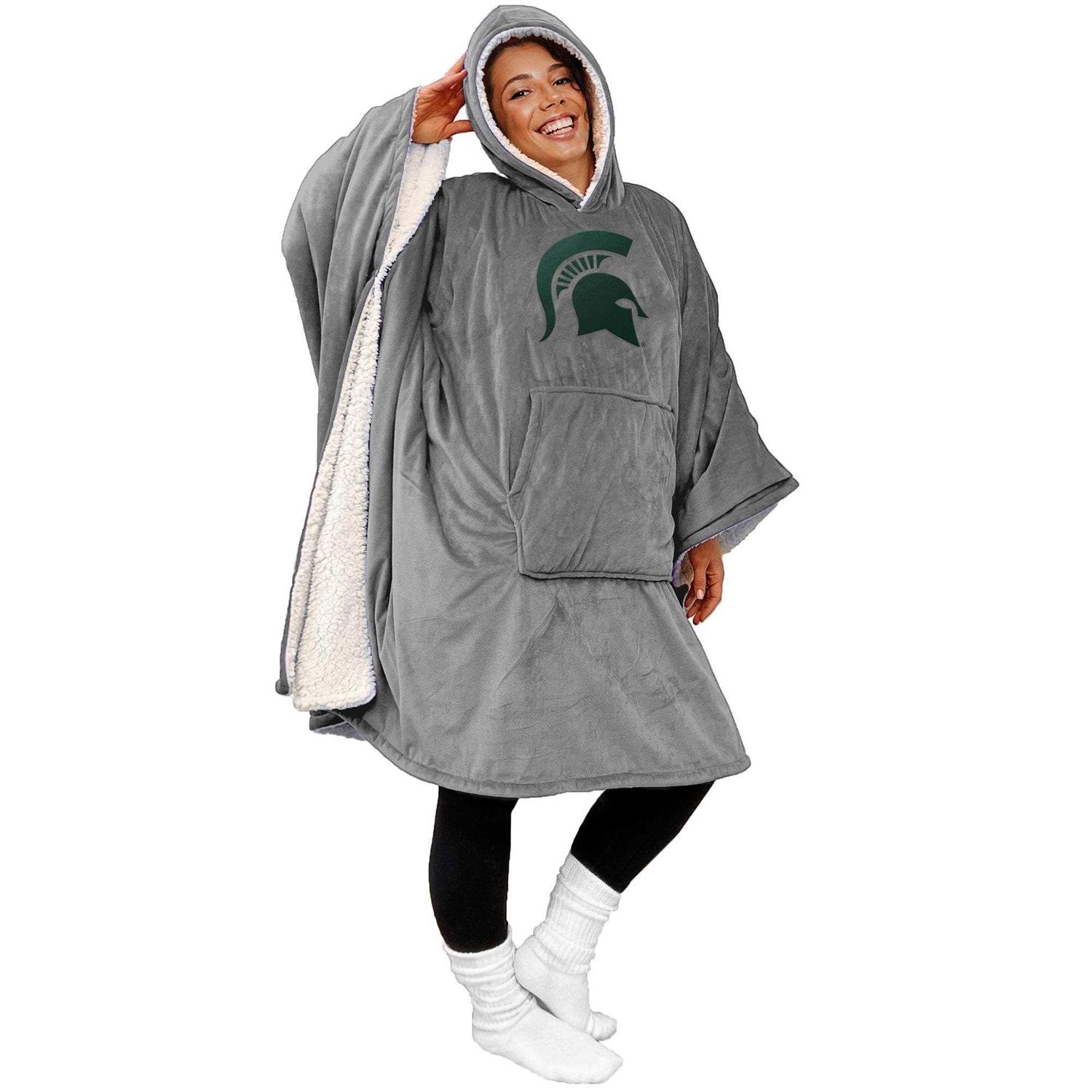 60 x 80 Logo Patch Team Color Bloncho with Sherpa