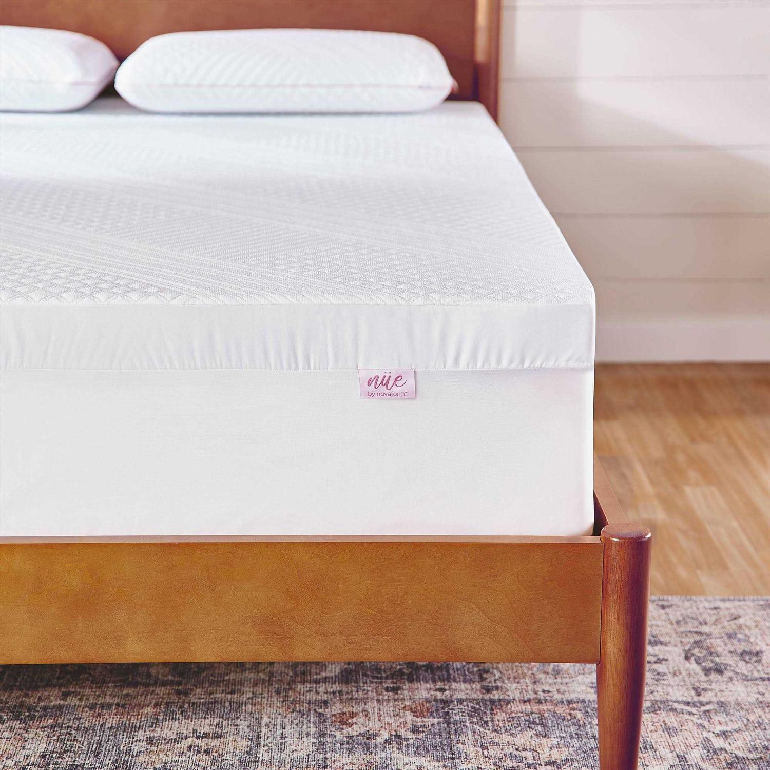 Nue by Novaform Gel Memory Foam Mattress Topper - Image 4