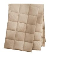 Puredown Packable Down Throw Blanket