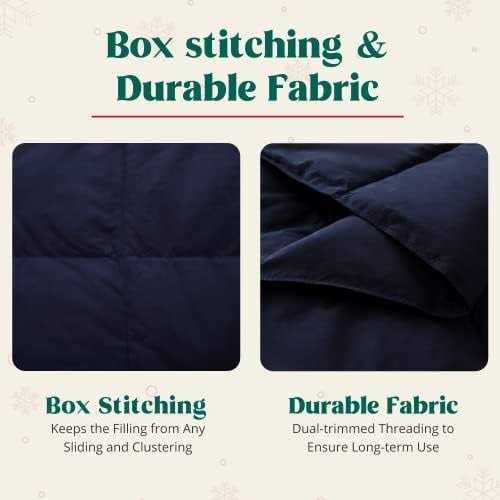 Puredown Packable Down Throw Blanket - Image 5