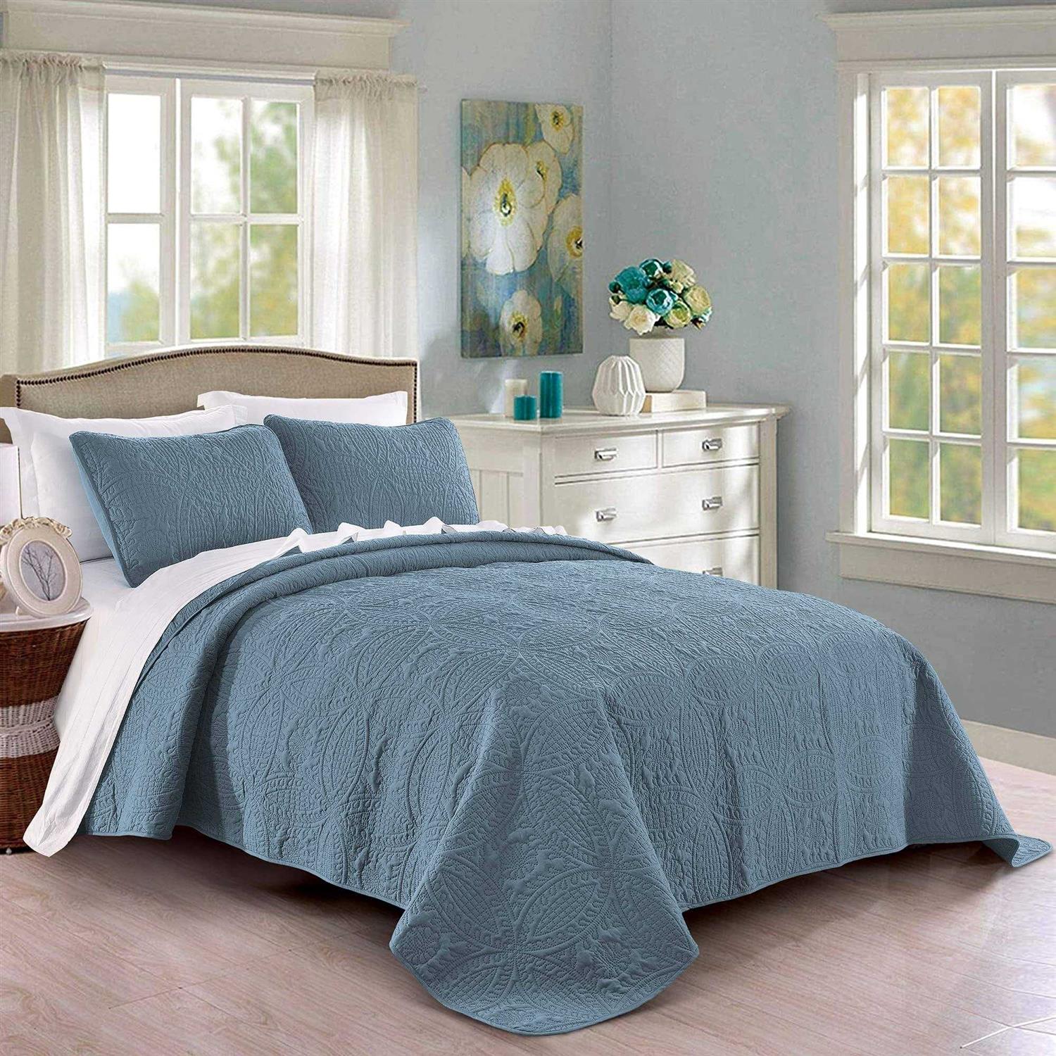 Pure Bedding Quilt Set Size Oversized Bedspread