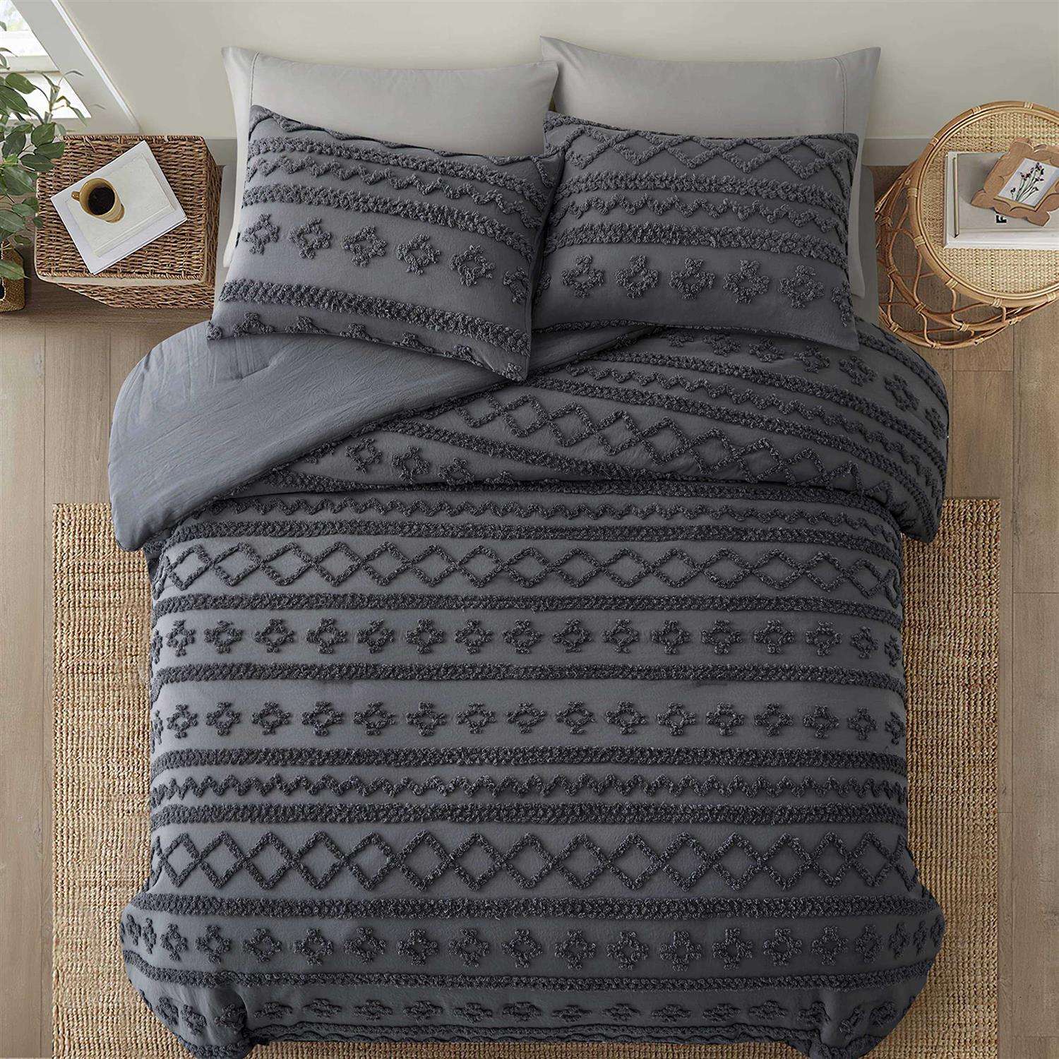 Oli Anderson Comforter Set Tufted Bedding Set 3 Pieces - Image 4