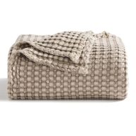 Bedsure Waffle Cotton Blanket King