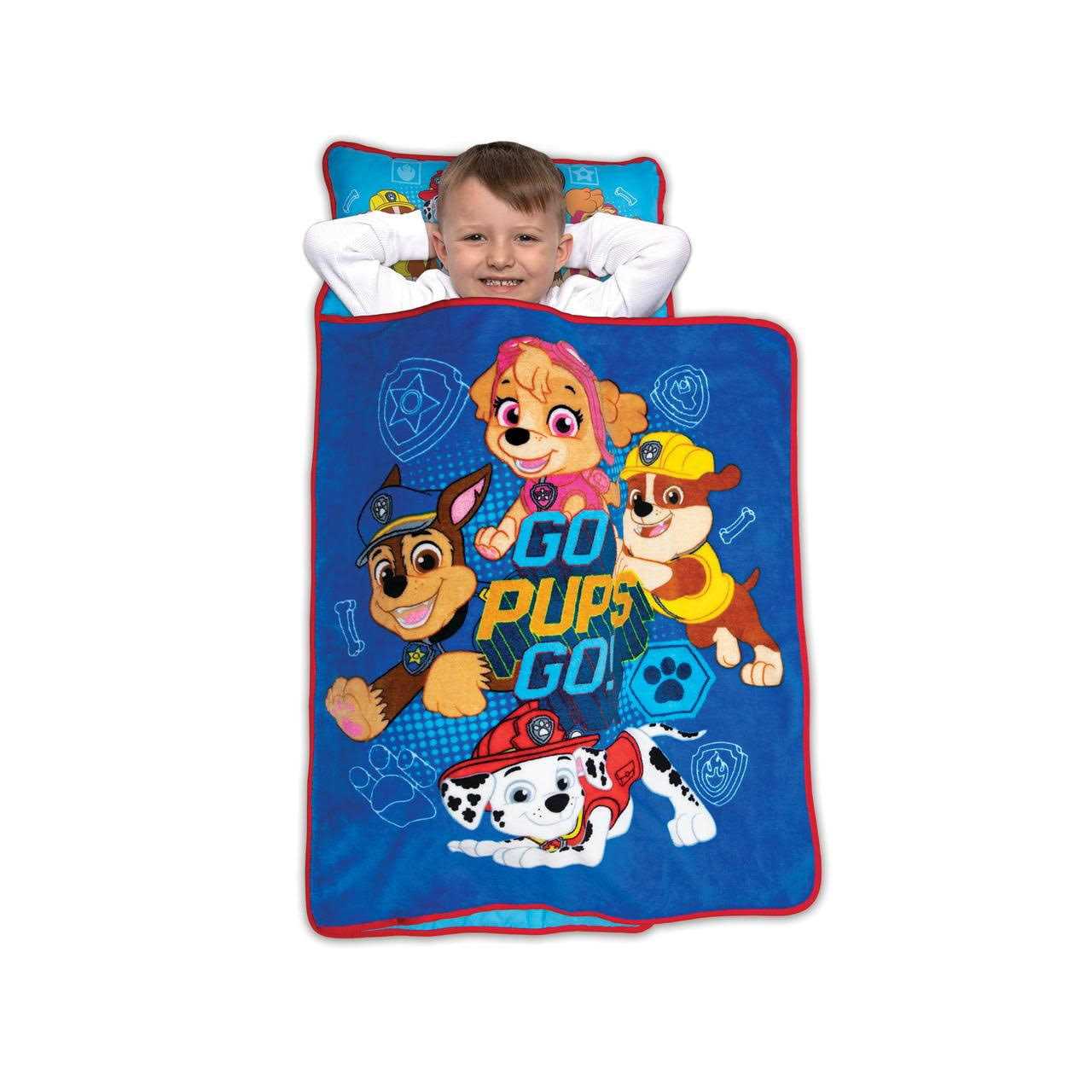 Paw Patrol Toddler Nap Mat Go Pups Go for Boy and Girls for Daycare, Overnights, and Nap Time