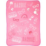 Barbie Kids Fleece Throw 46 inchx60 inch