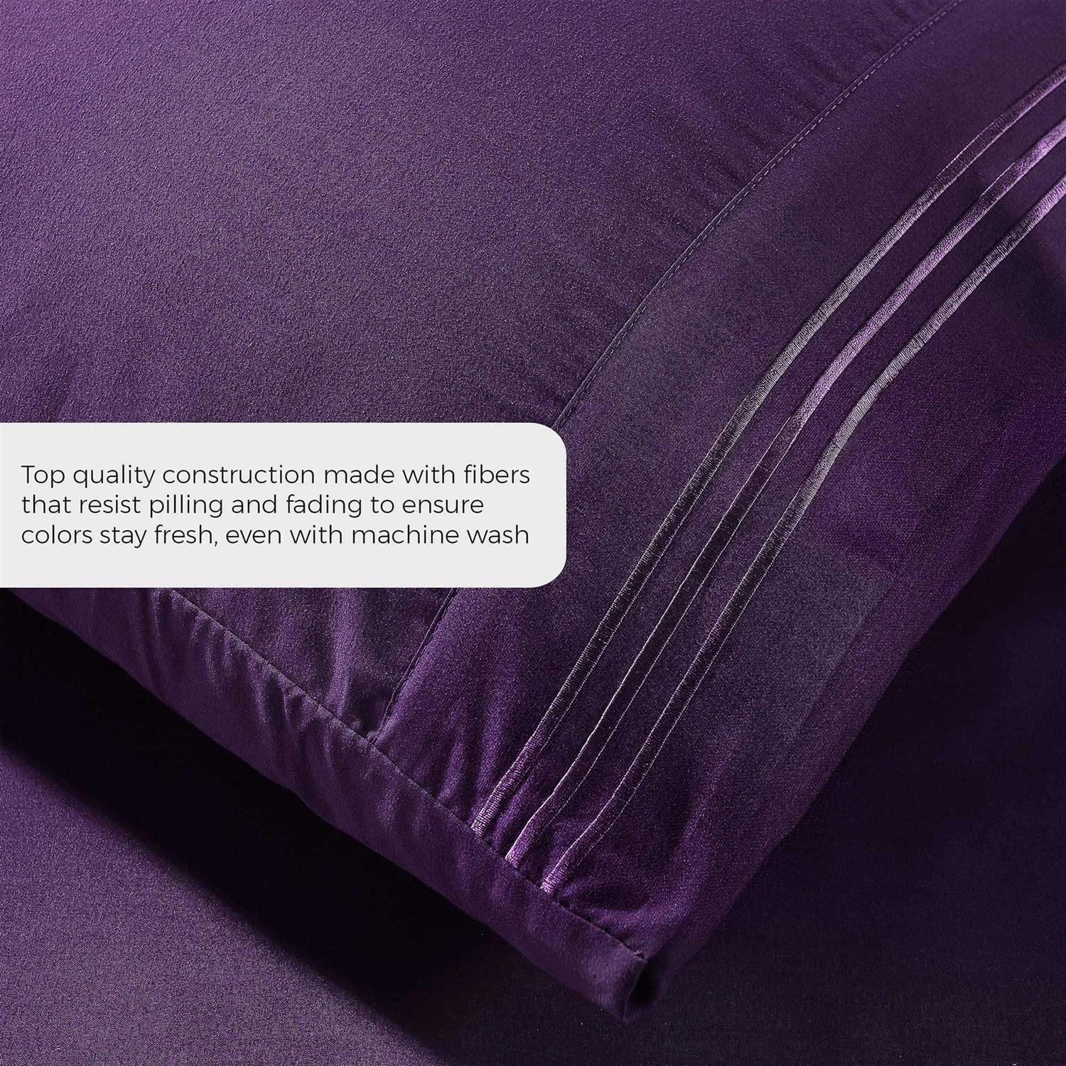 Pure Bedding Bed Sheets Sheet Set Hotel Luxury 1800 Brushed Microfiber - Image 5