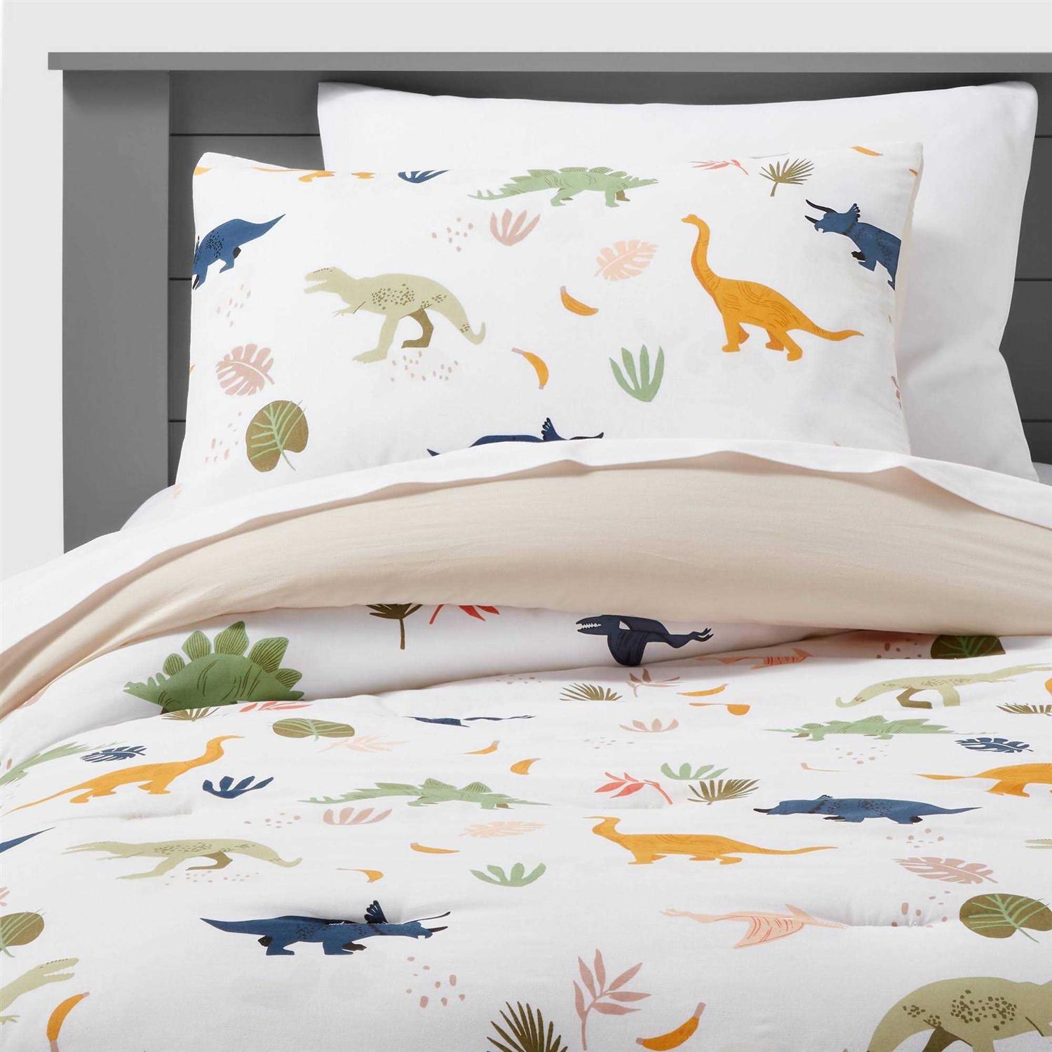 Pillowfort Twin Dinosaur Cotton Comforter Set
