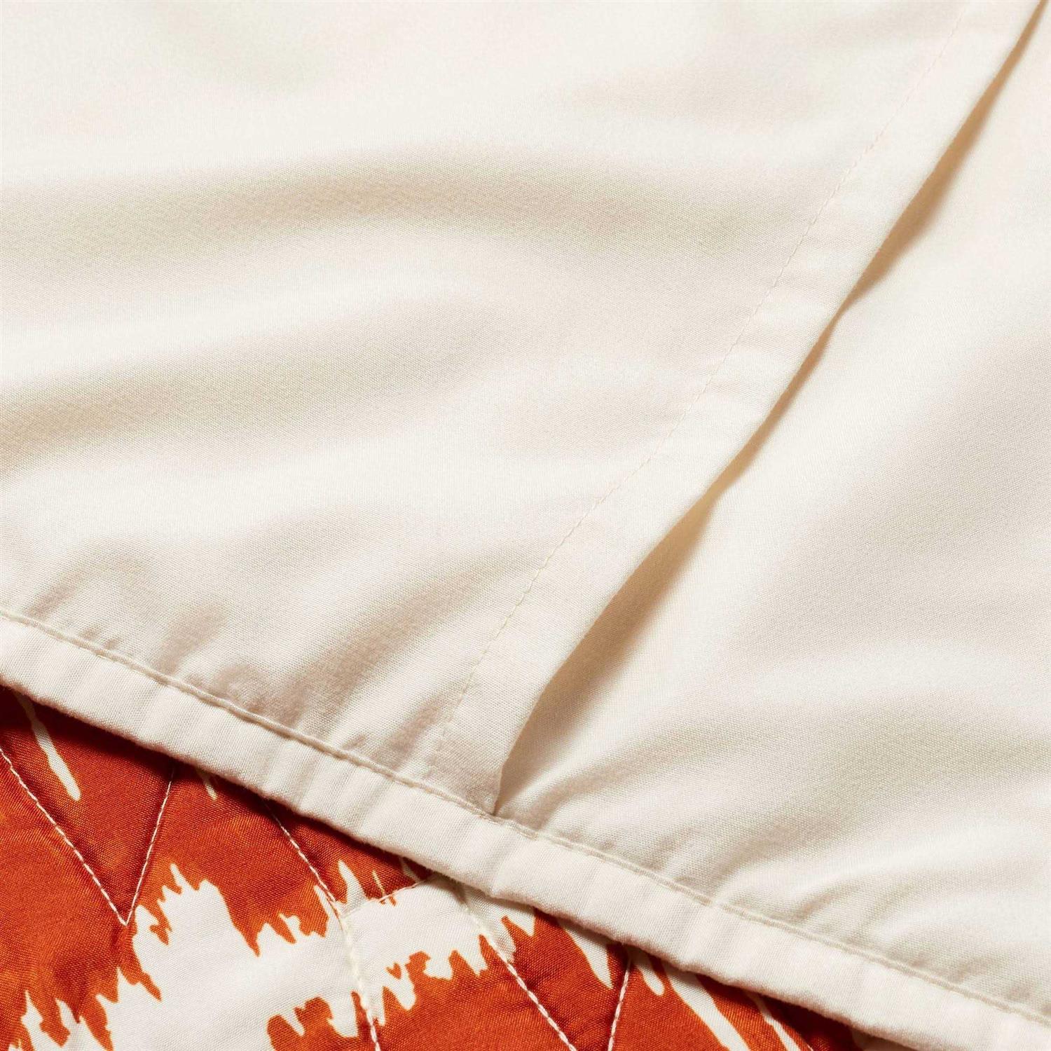Opalhouse designed with Jungalow Printed with Fringe Groove Print Quilt White/Burnt Orange - Image 2