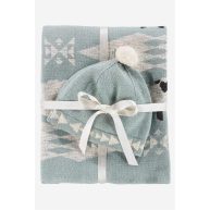 Pendleton Knit Baby Blanket with Beanie