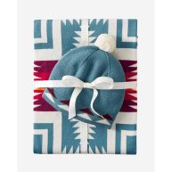 Pendleton Knit Baby Blanket with Beanie